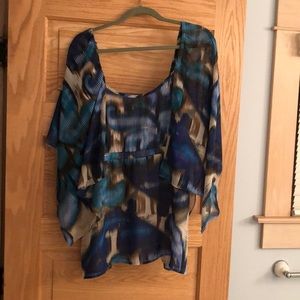 Women’s Apostrophe gorgeous flows blouse size 20W